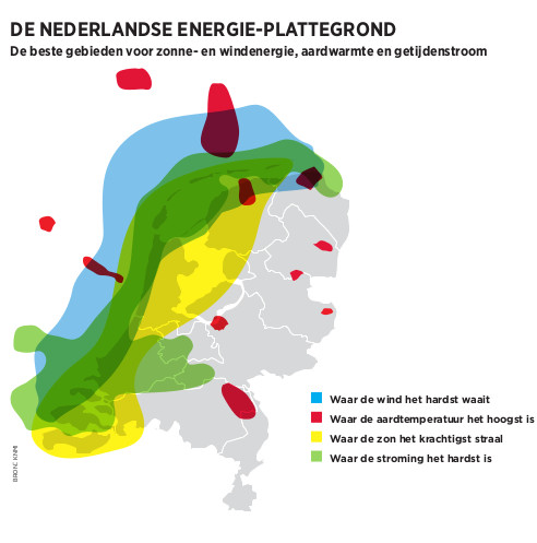 De Nederlandse energie-plattegrond