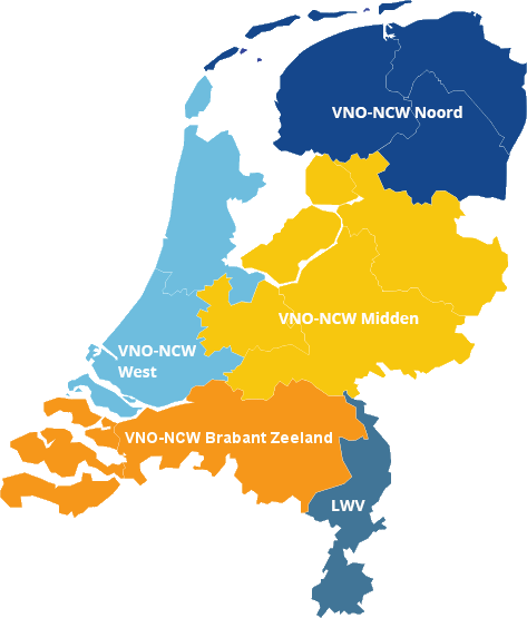 VNO-NCW regio's