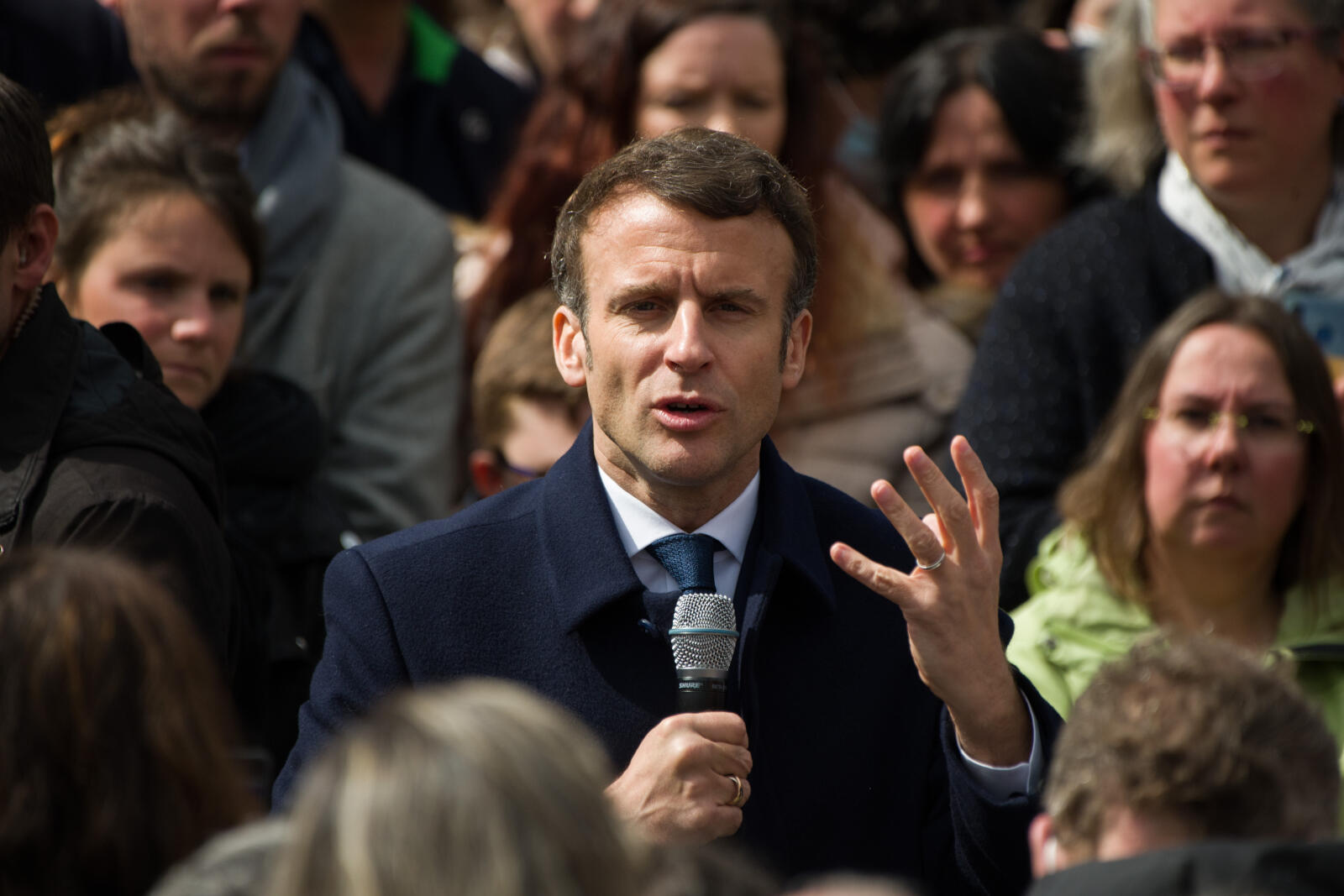 Huidige president van Frankrijk Emmanuel Macron
