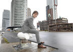Henri Bontebal (CDA) langs de meetlat