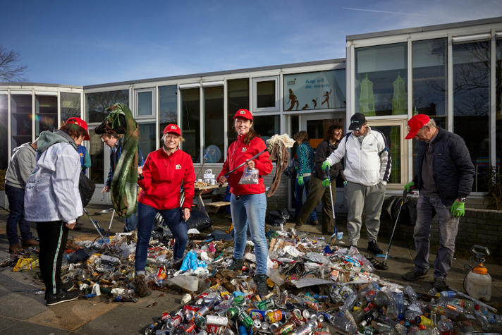 Deze ondernemers ruimden 550 kilo zwerfafval op met vrijwilligers